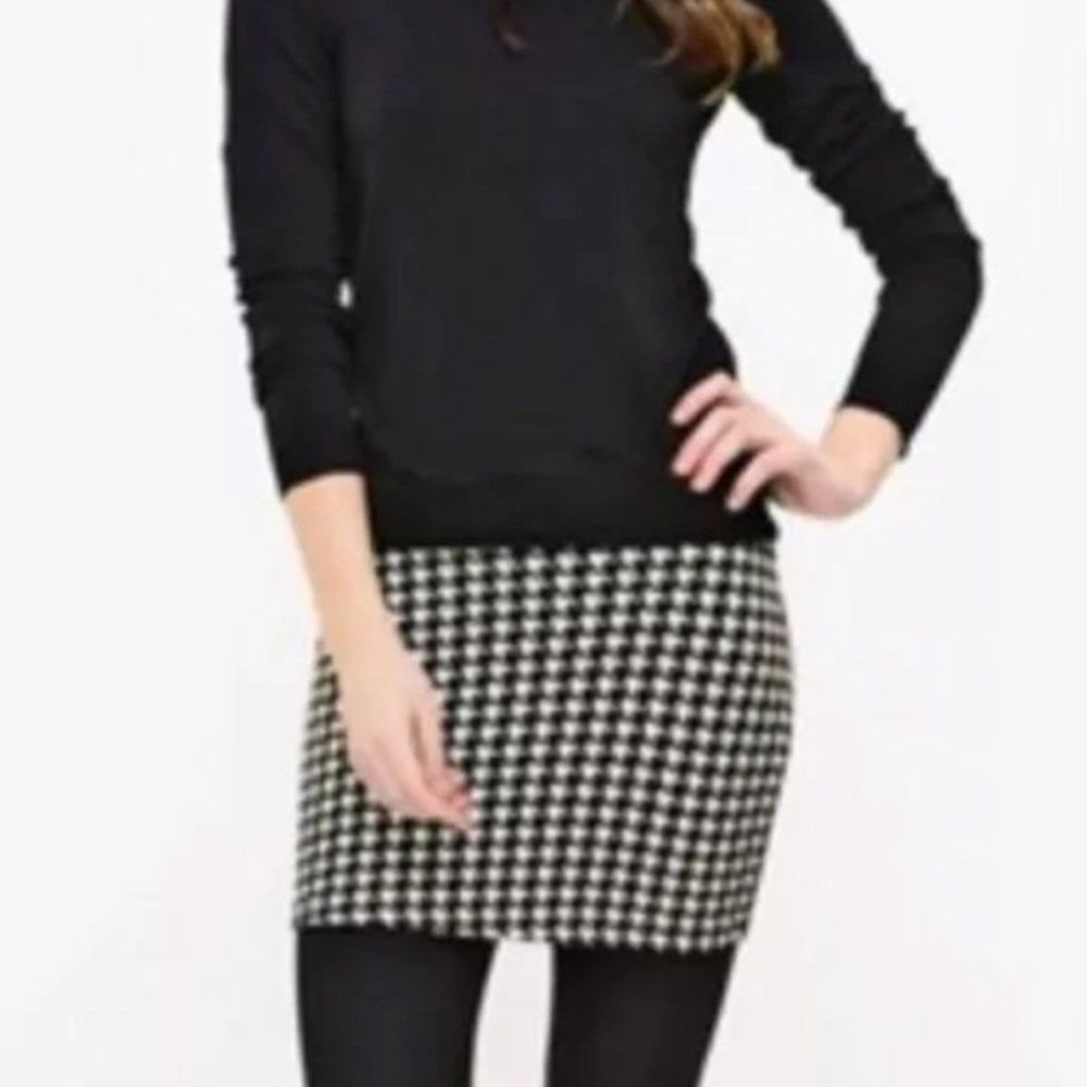 Lilly Pulitzer wool blend houndstooth mini